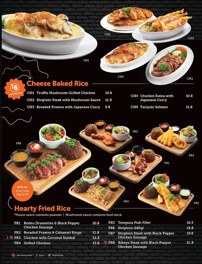 18 CHEFS SINGAPORE MENU