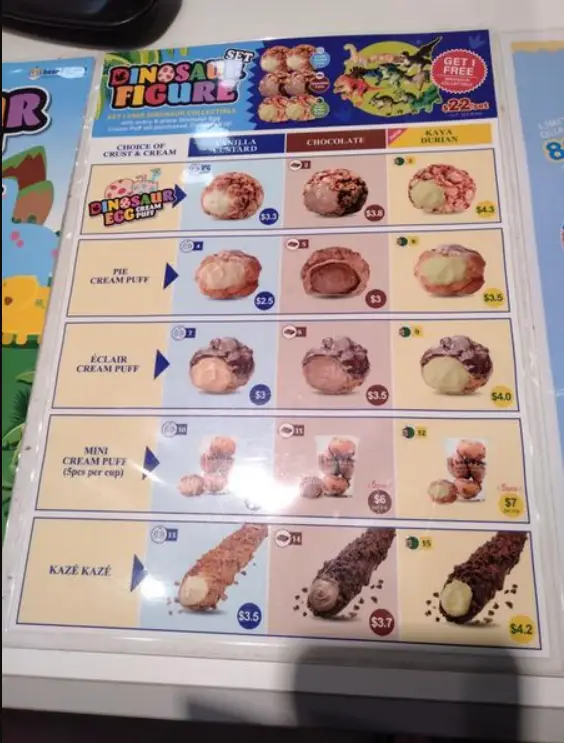 BREAD PAPA’S SINGAPORE MENU