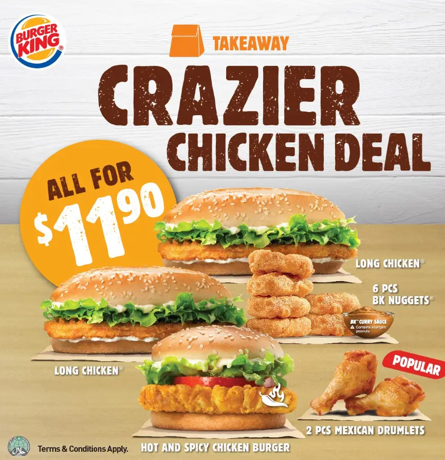 BURGER KING SINGAPORE MENU