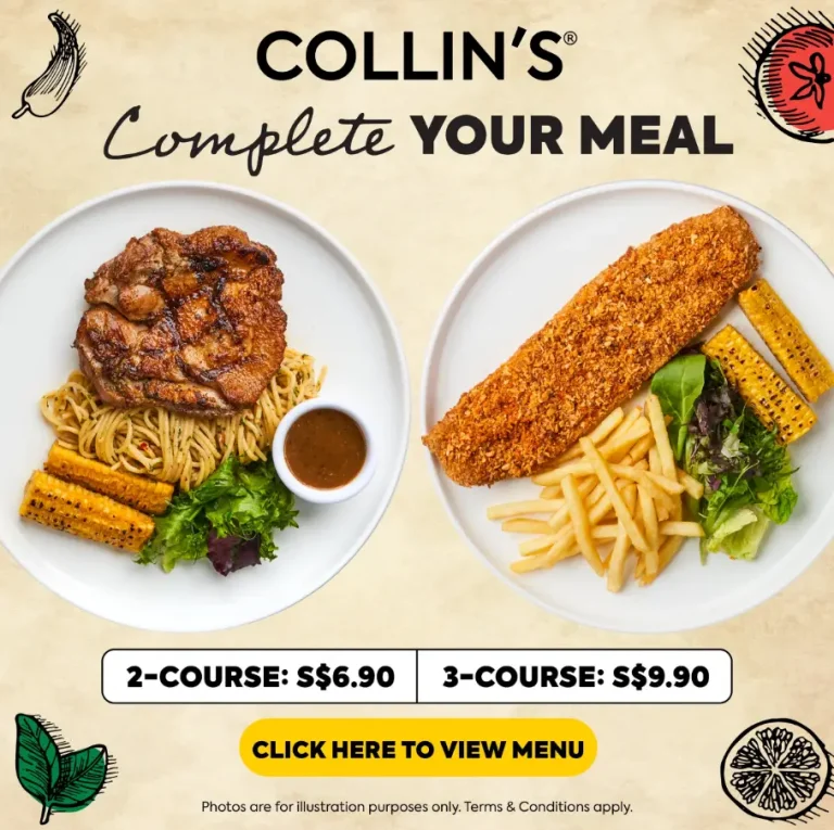 COLLIN’S SINGAPORE MENU PRICES