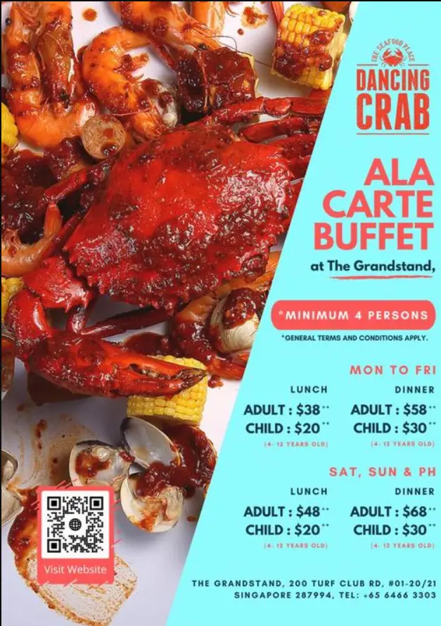 DANCING CRAB SINGAPORE MENU