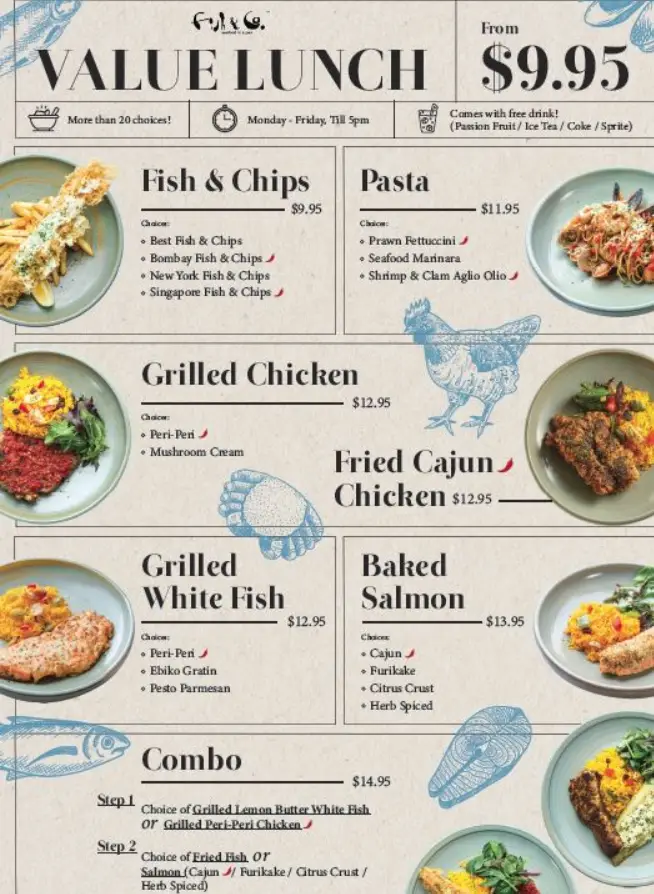 FISH AND CO SINGAPORE MENU