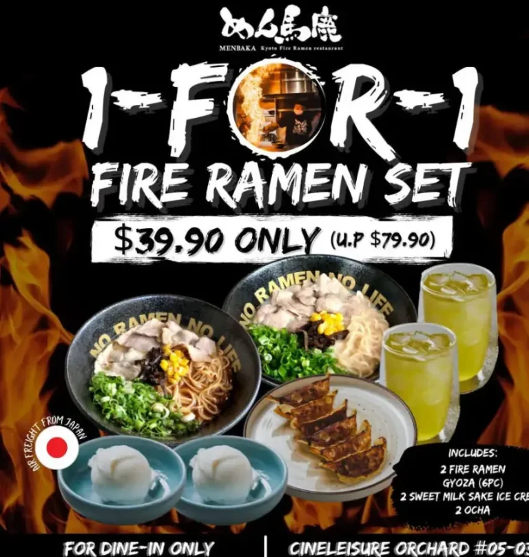 Menbaka Fire Ramen Singapore Menu Prices