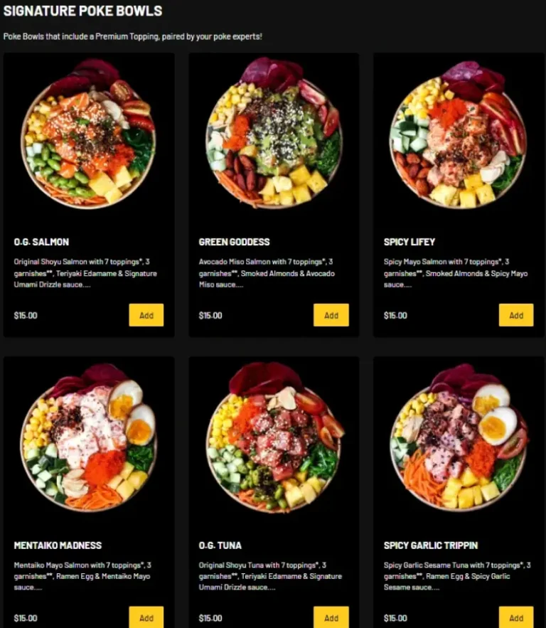 POKE THEORY SINGAPORE MENU PRICES