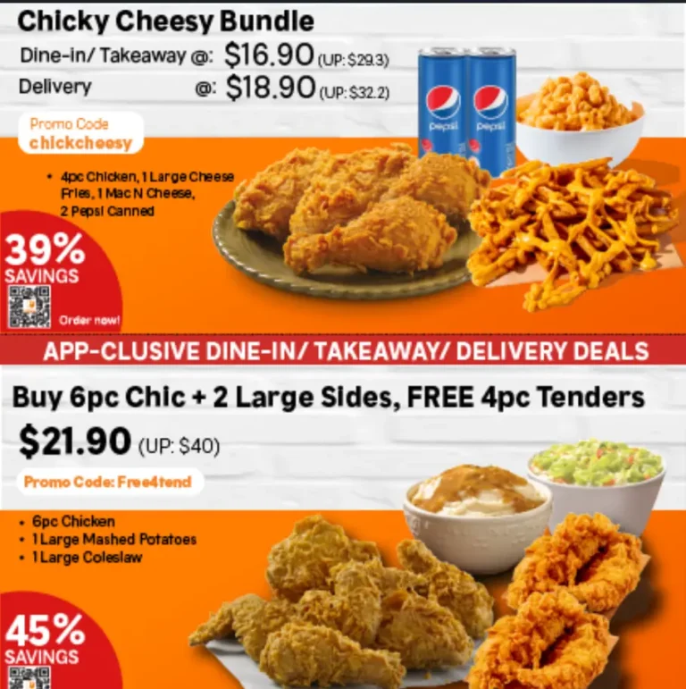 POPEYES SINGAPORE MENU PRICES