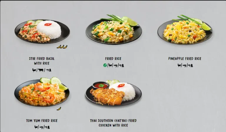 REAL THAI SINGAPORE MENU PRICES 2024