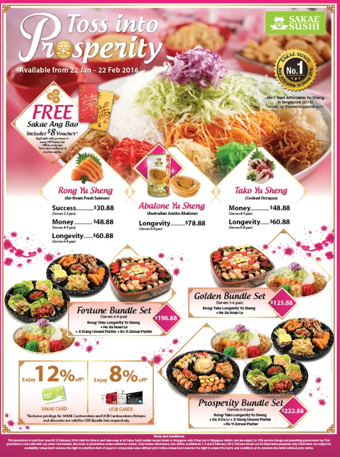 SAKAE SUSHI SINGAPORE MENU