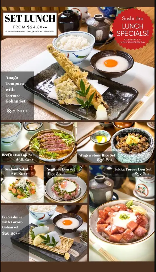 SUSHI JIRO SINGAPORE MENU