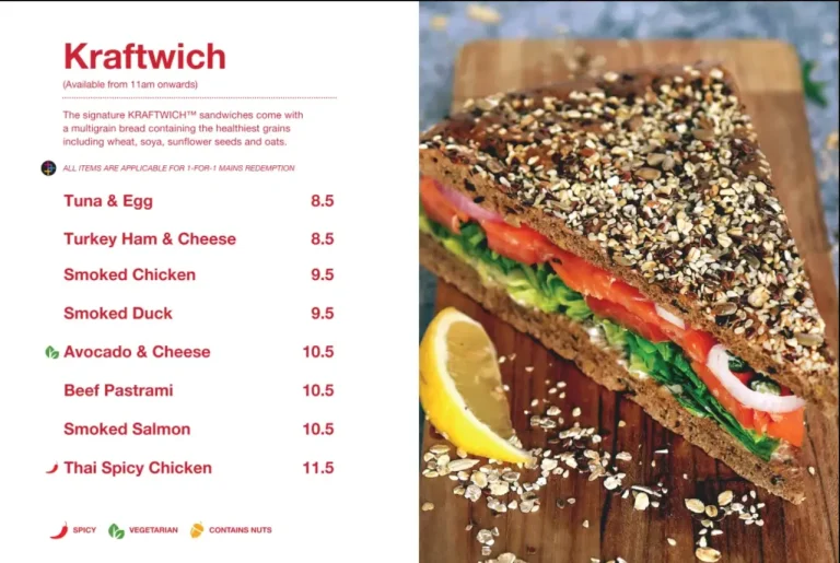 SWISSBAKE SINGAPORE MENU PRICES