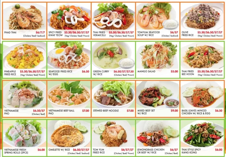 VIET THAI CUISINE SINGAPORE MENU PRICES