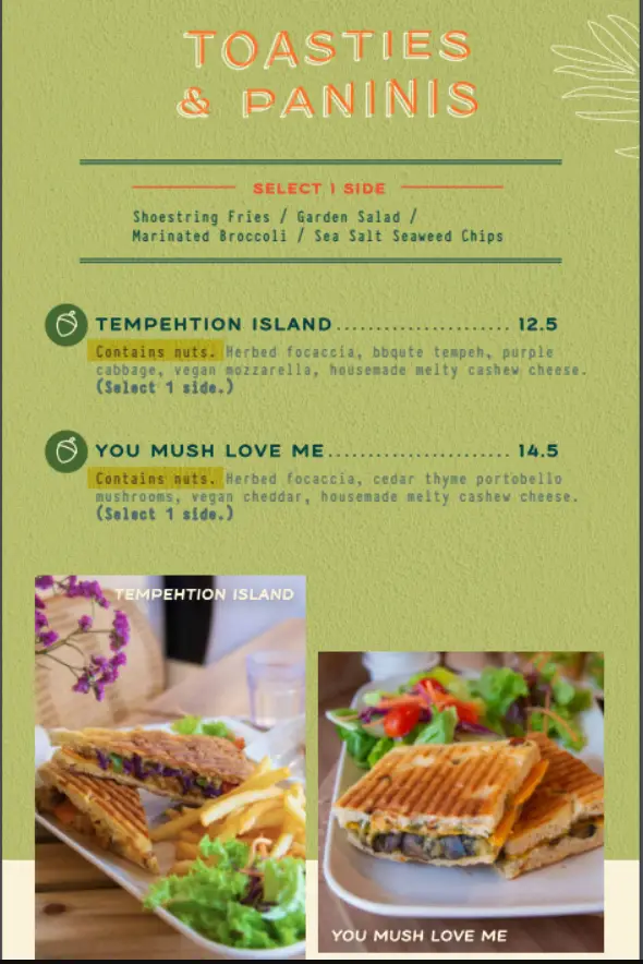 WELL SMOOCHT SINGAPORE MENU