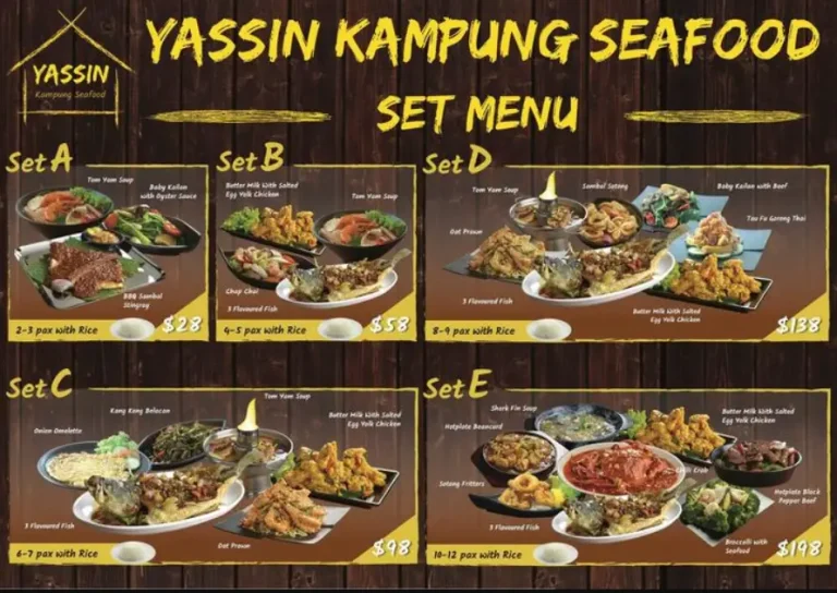 YASSIN KAMPUNG SINGAPORE MENU PRICES